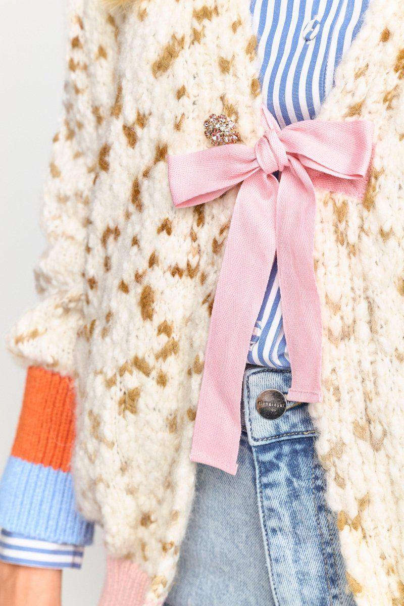 Eich & Royal Cardigan mit Kontrastbündchen und Schleife Vatertagsangebot