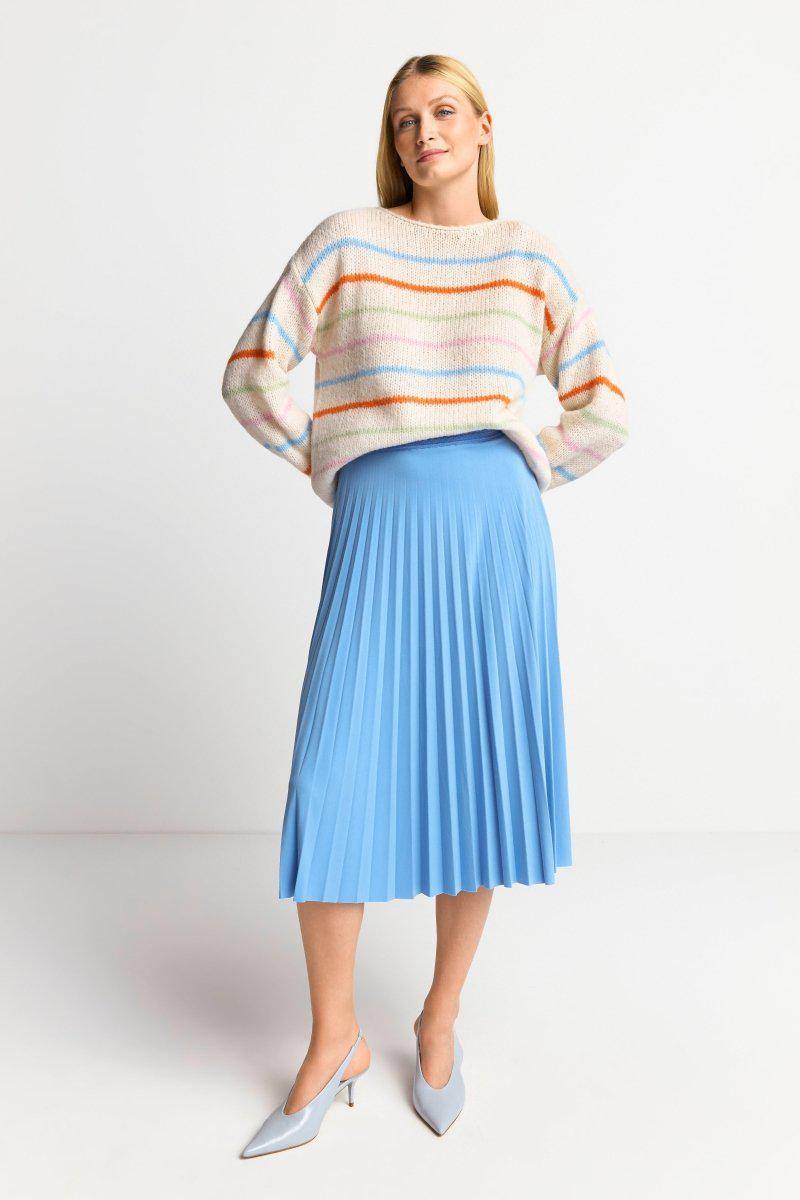 Eich & Royal Gestreifter Pullover in Perlweiß Valentinstagsangebot