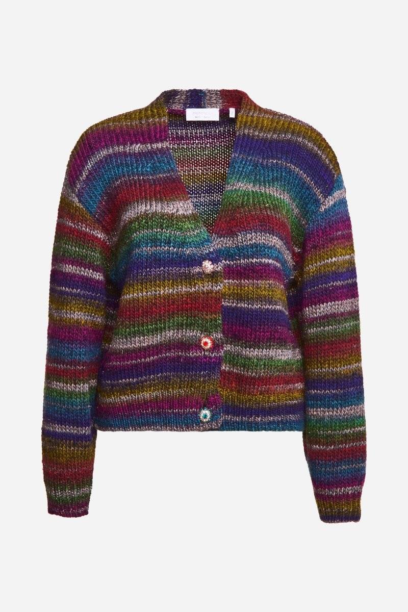 Eich & Royal Cardigan mit bunten Kristallknöpfen Top Angebot