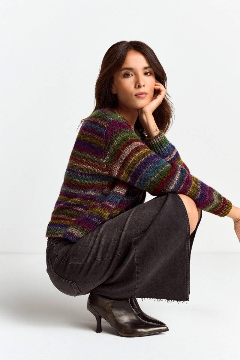 Eich & Royal Cardigan mit bunten Kristallknöpfen Top Angebot