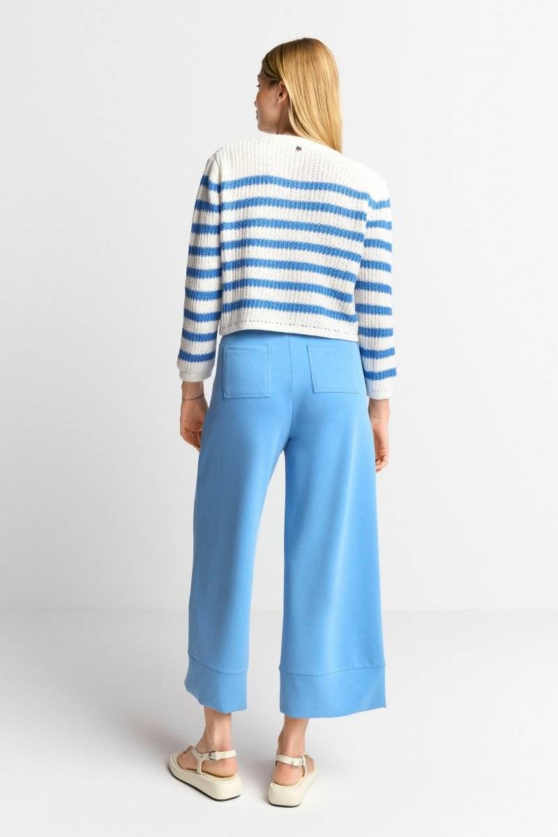 Eich & Royal Gestreifter Cardigan mit Kristallknöpfen Blitzangebot