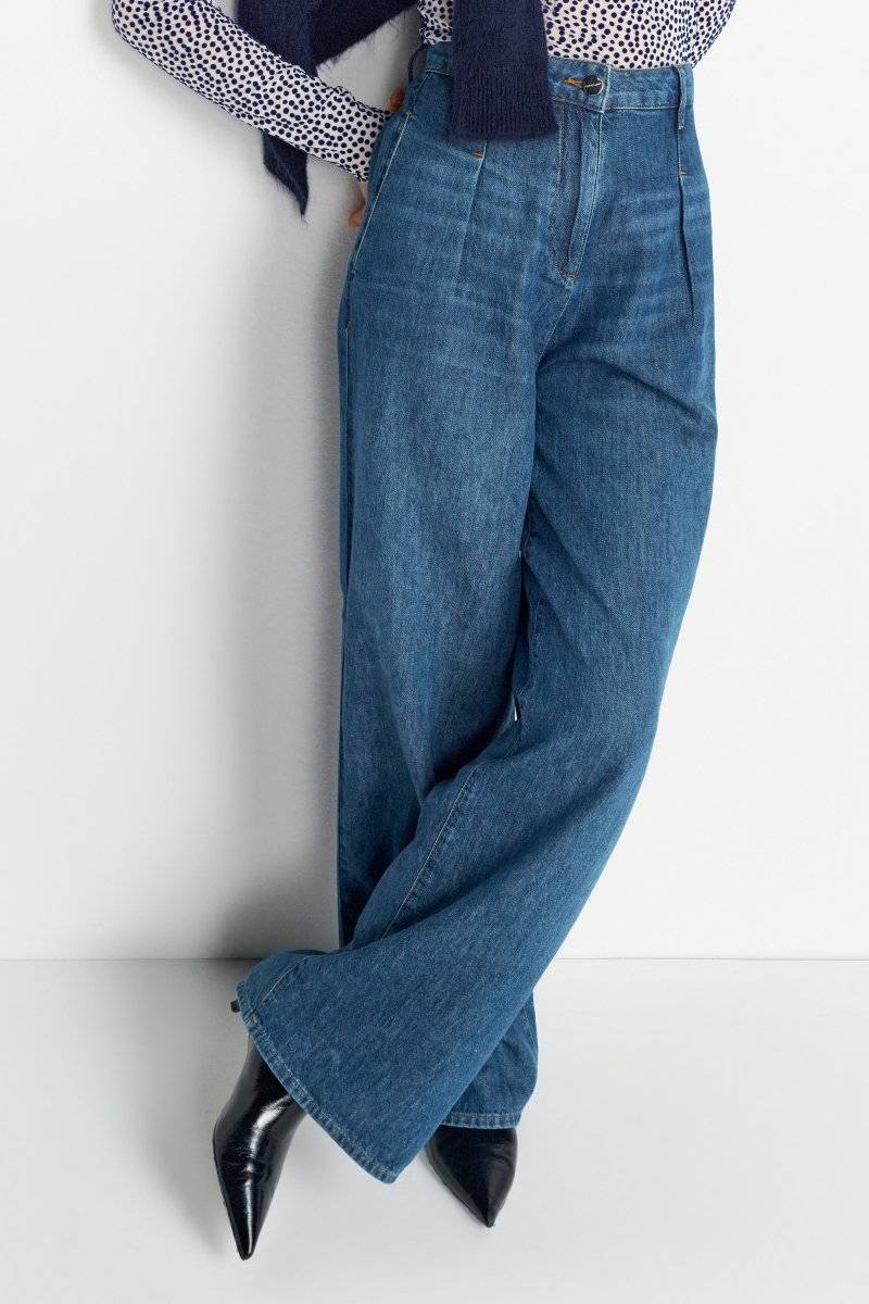 Eich & Royal Wide Leg Denim mit hoher Taille Bestseller