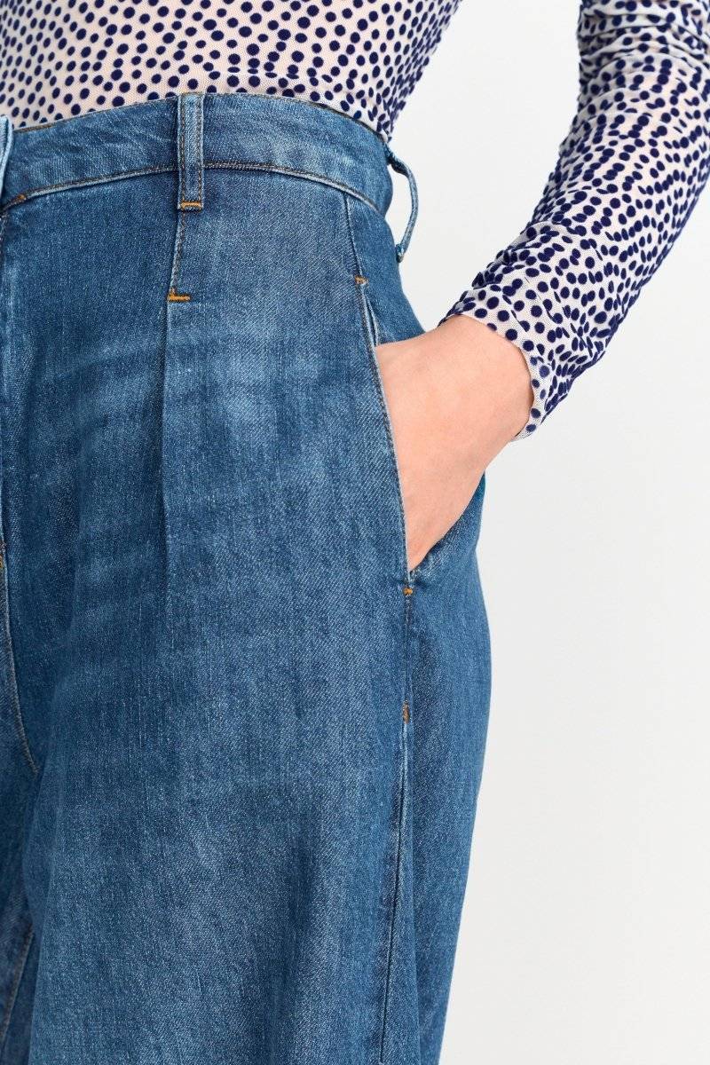 Eich & Royal Wide Leg Denim mit hoher Taille Bestseller