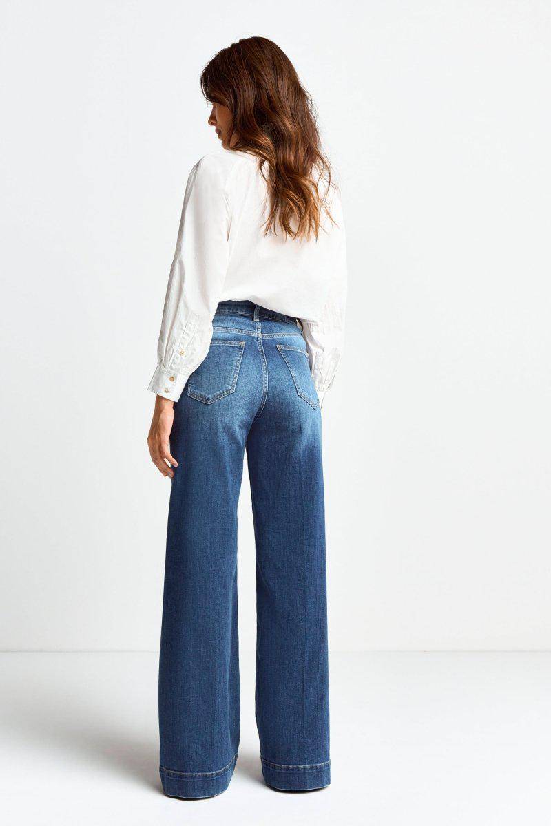 Eich & Royal Wide Leg Denim mit hoher Taille Tägliche Deals