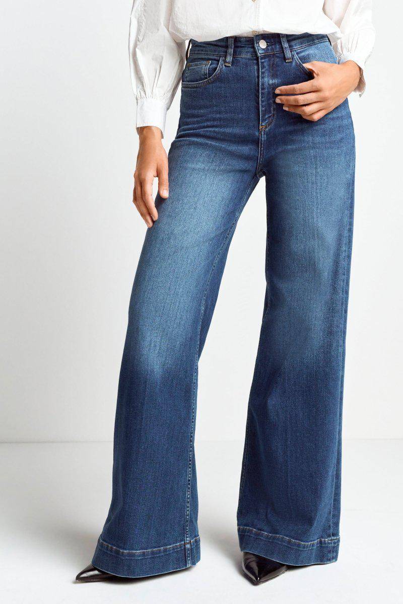 Eich & Royal Wide Leg Denim mit hoher Taille Tägliche Deals