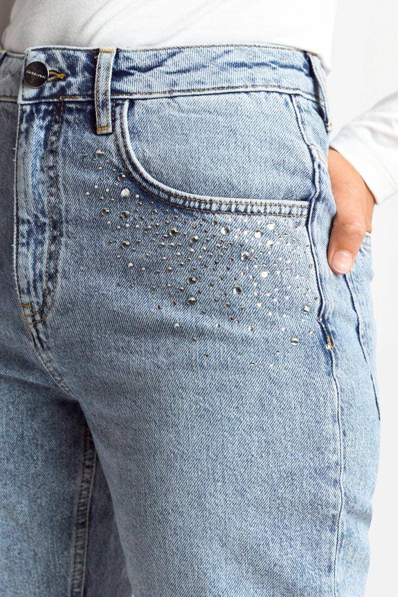 Eich & Royal Denim mit Strassdetails Begrenzte Freigabe