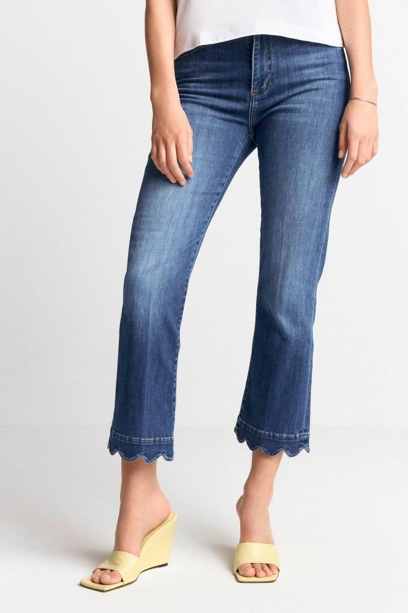 Eich & Royal Denim mit wellenförmigem Saum Neueste Stile