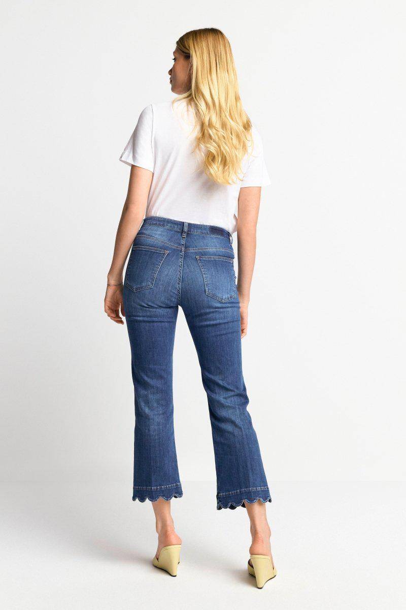 Eich & Royal Denim mit wellenförmigem Saum Neueste Stile