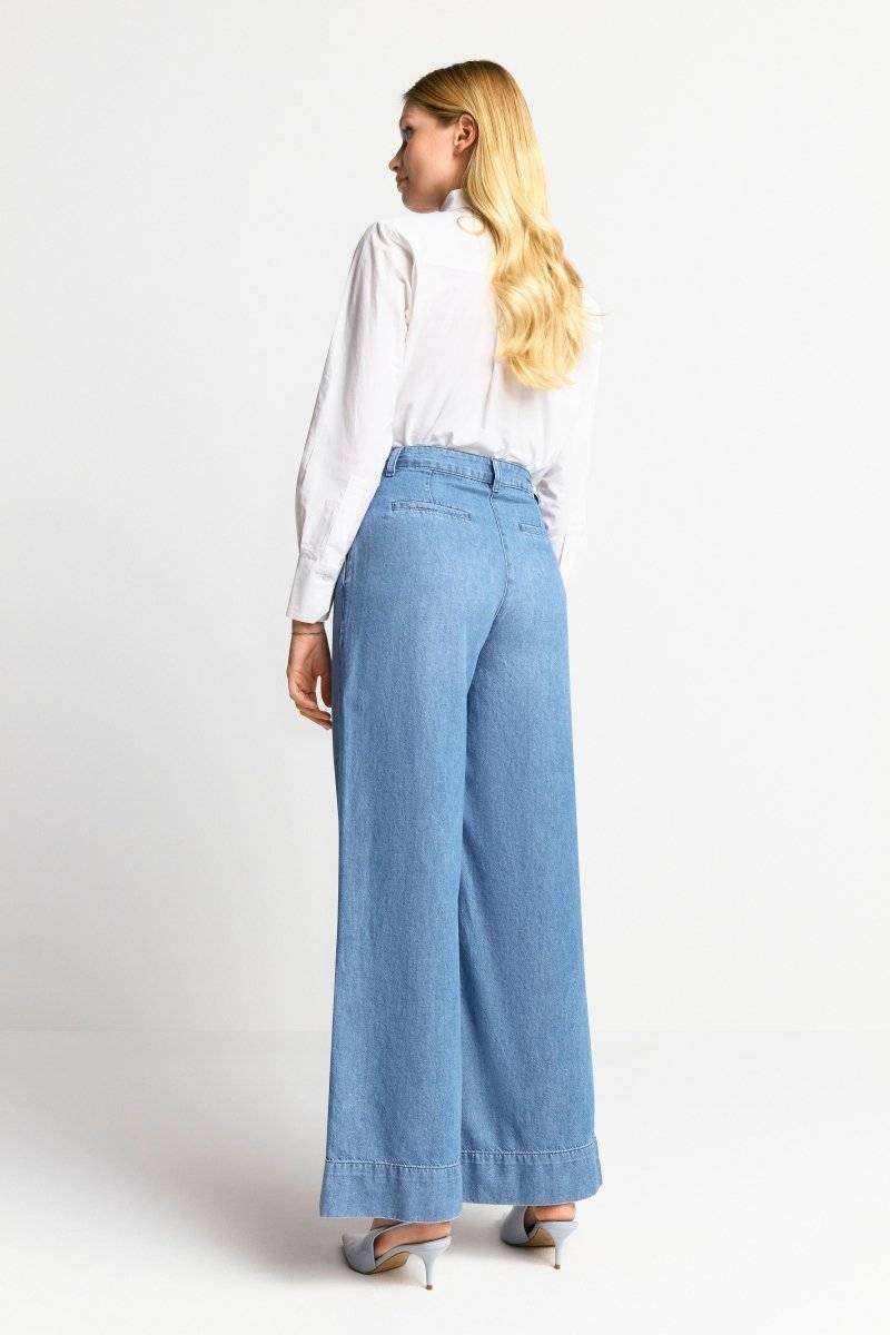 Eich & Royal Wide Leg Denim mit Bundfalten Letzte 2 Tage