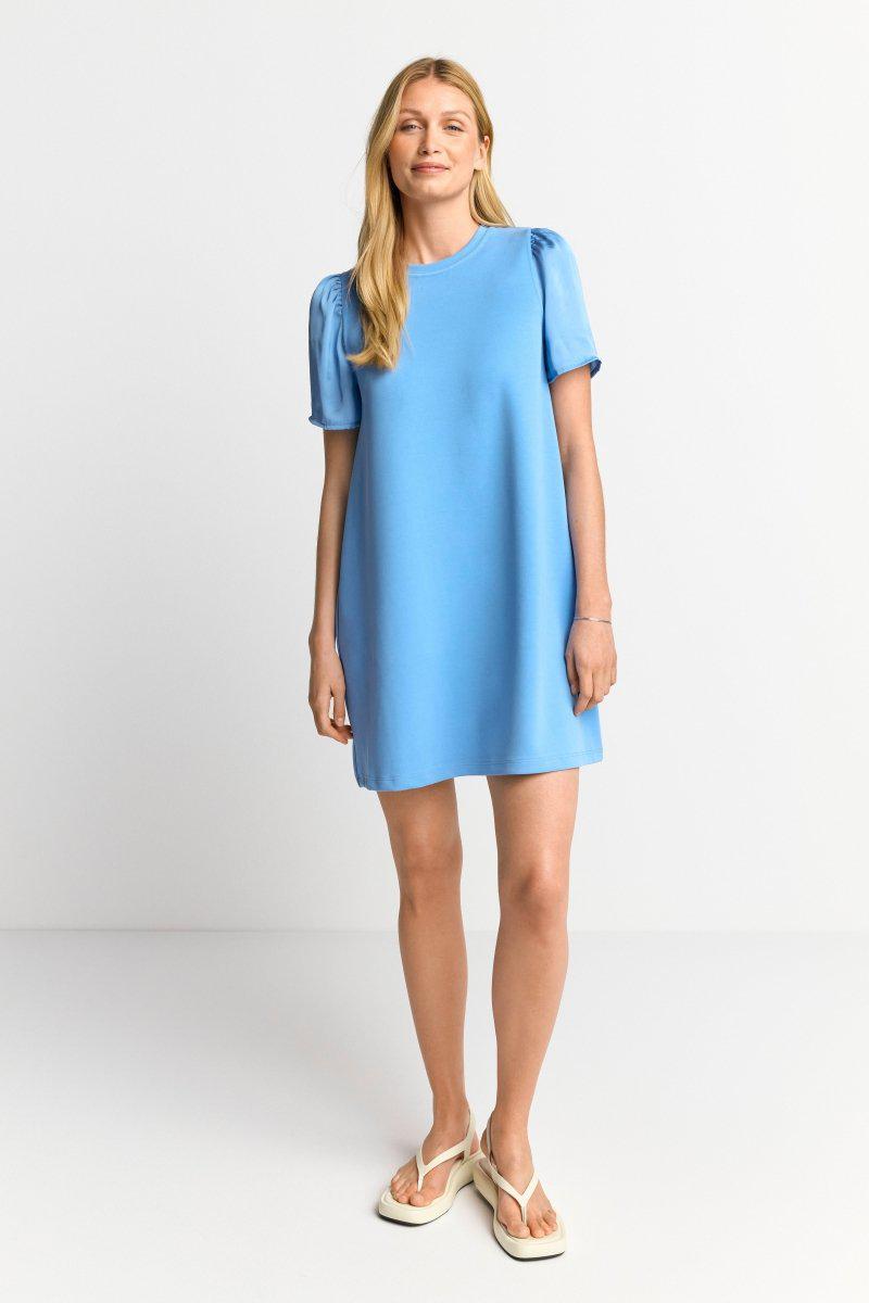 Eich & Royal Minikleid mit seidigen Puffärmeln Verkauf