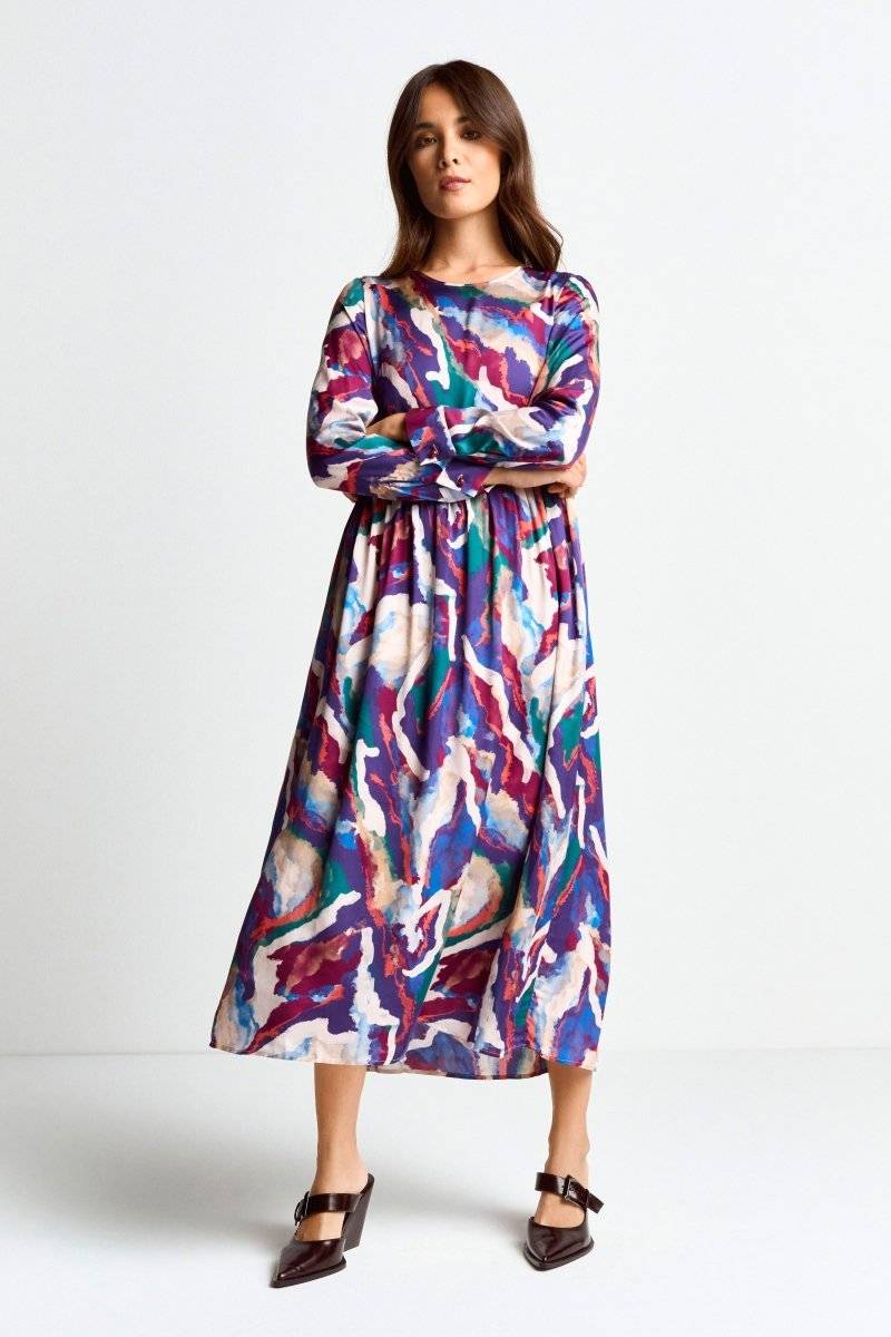 Eich & Royal Midikleid mit abstraktem Print Blitzverkäufe