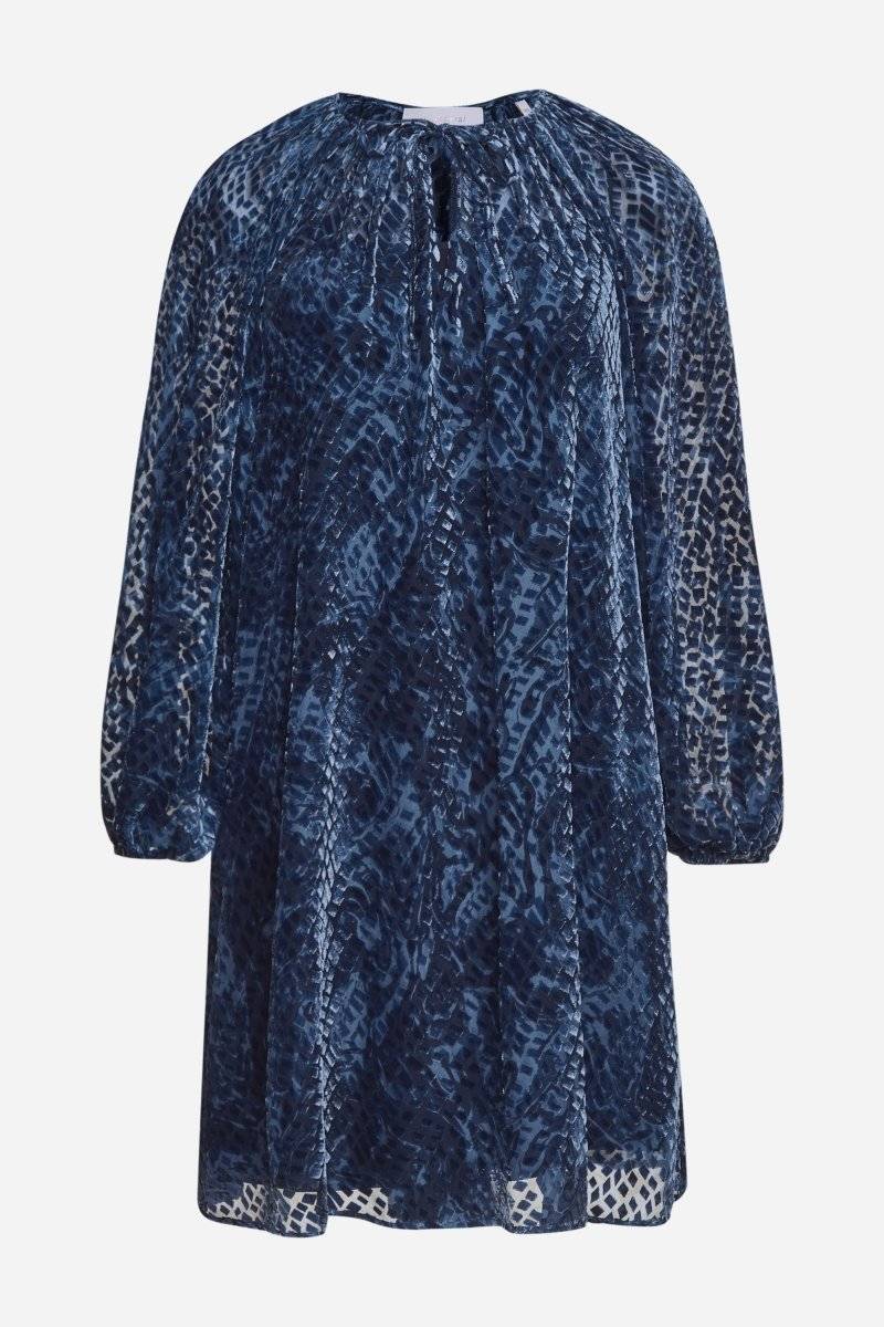 Eich & Royal Mini-Blusenkleid aus Samt Limitierter Zeitrabatt