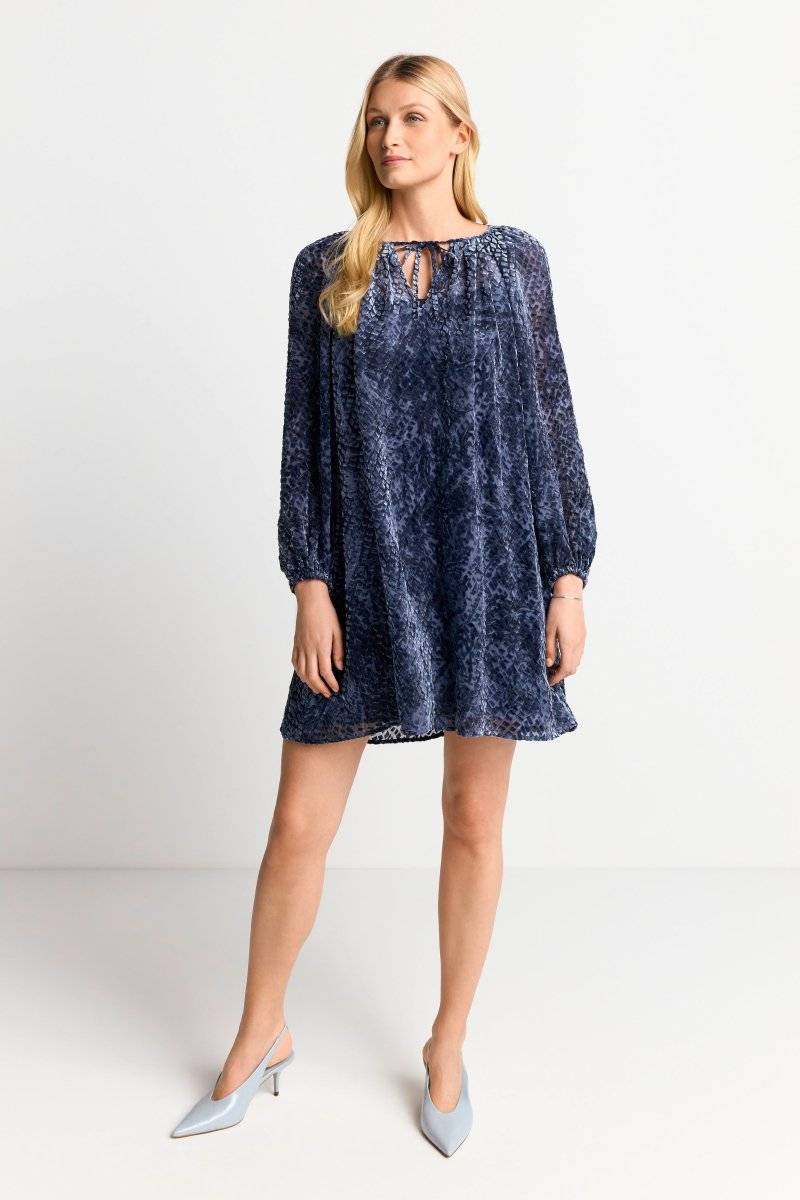 Eich & Royal Mini-Blusenkleid aus Samt Limitierter Zeitrabatt