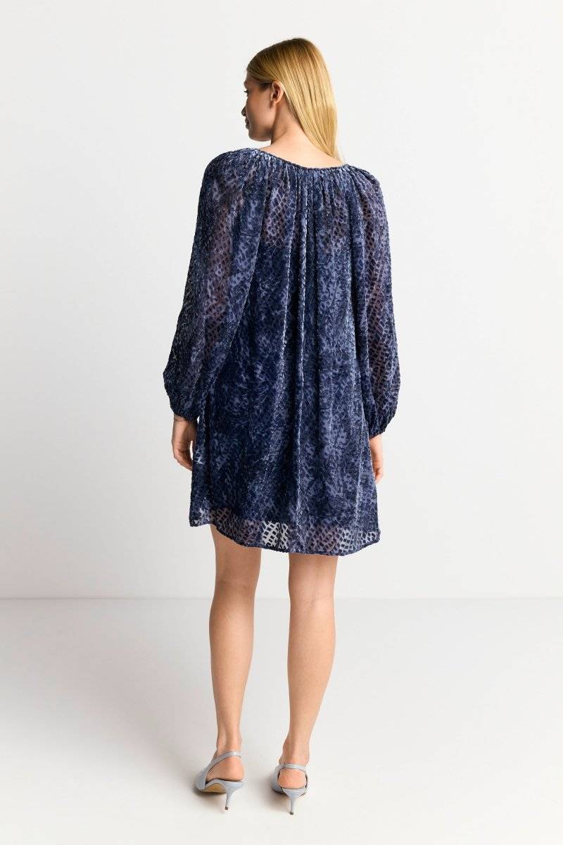 Eich & Royal Mini-Blusenkleid aus Samt Limitierter Zeitrabatt