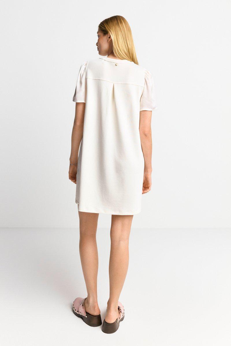 Eich & Royal Minikleid mit seidigen Puffärmeln Fabrik Onlineshop