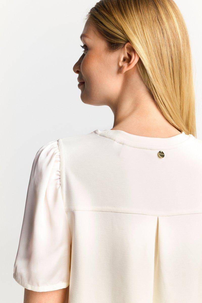 Eich & Royal Minikleid mit seidigen Puffärmeln Fabrik Onlineshop