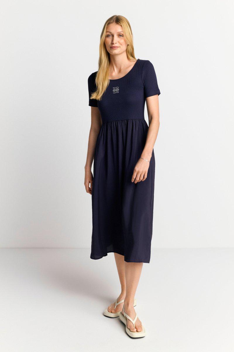 Eich & Royal Midikleid mit Logostickerei Sonderangebot