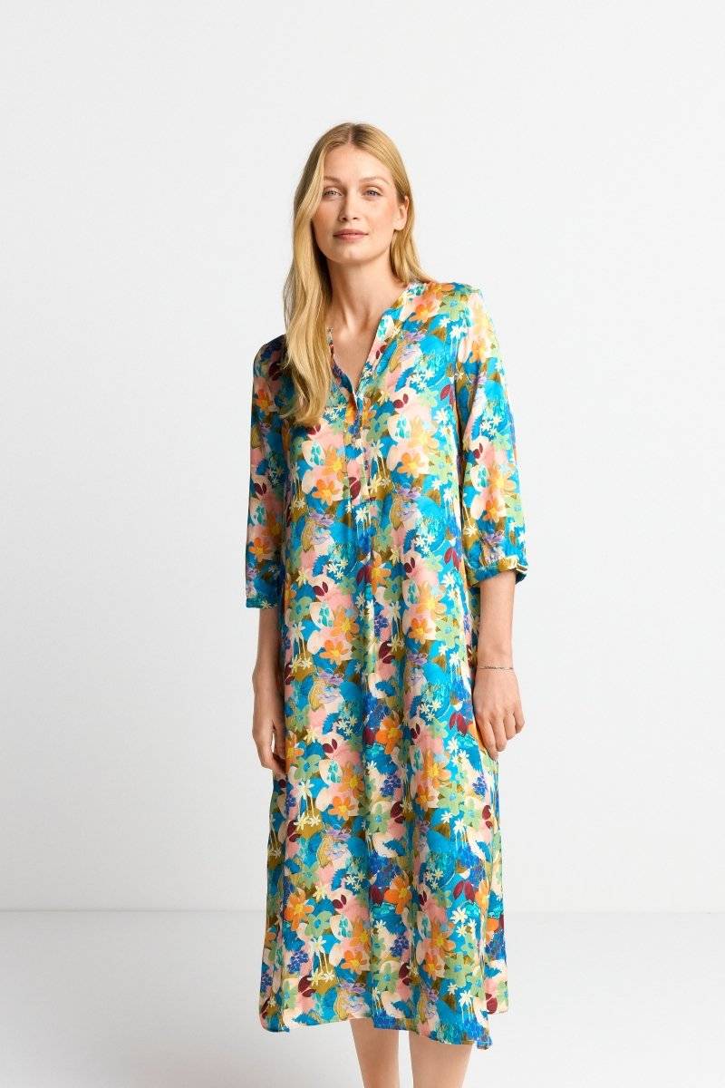 Eich & Royal Midikleid mit buntem Blumenprint Rabatt