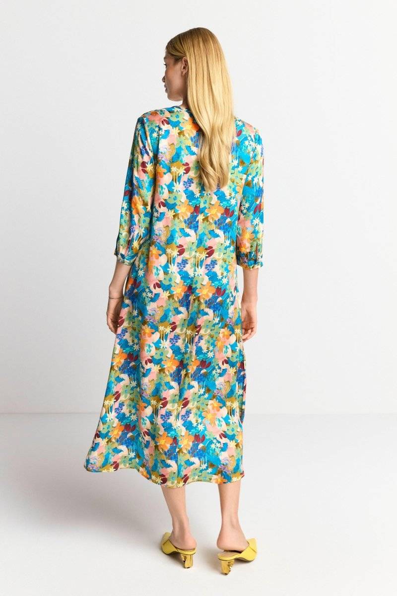 Eich & Royal Midikleid mit buntem Blumenprint Rabatt