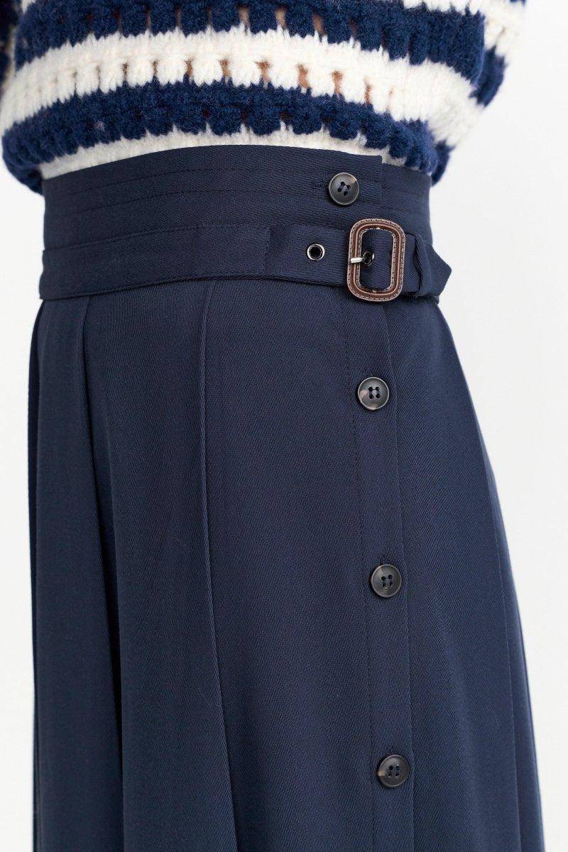 Eich & Royal Midirock mit seitlicher Knopfleiste Flash Sale