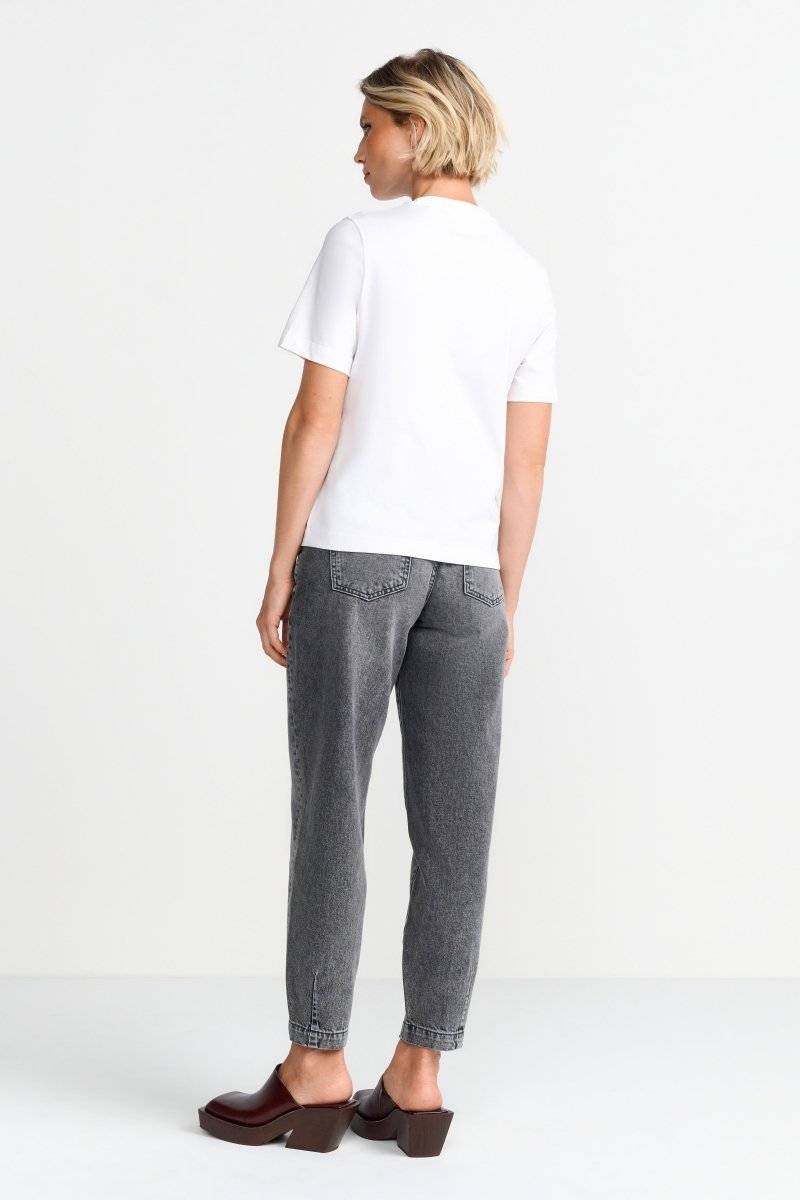 Eich & Royal T-Shirt mit Flockdruck Discount Store für neue Produkte