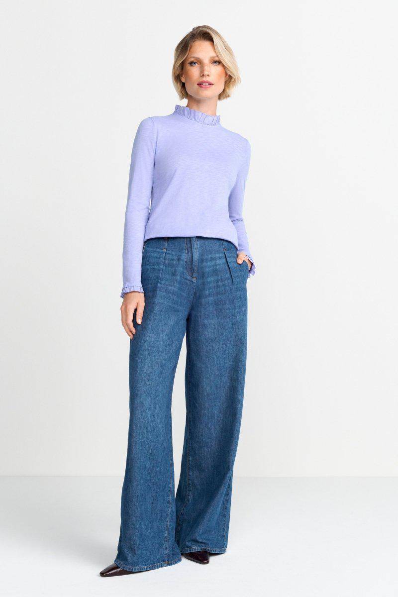 Eich & Royal Longsleeve mit Frill-Kragen 50% Rabatt mit kostenlosem Versand