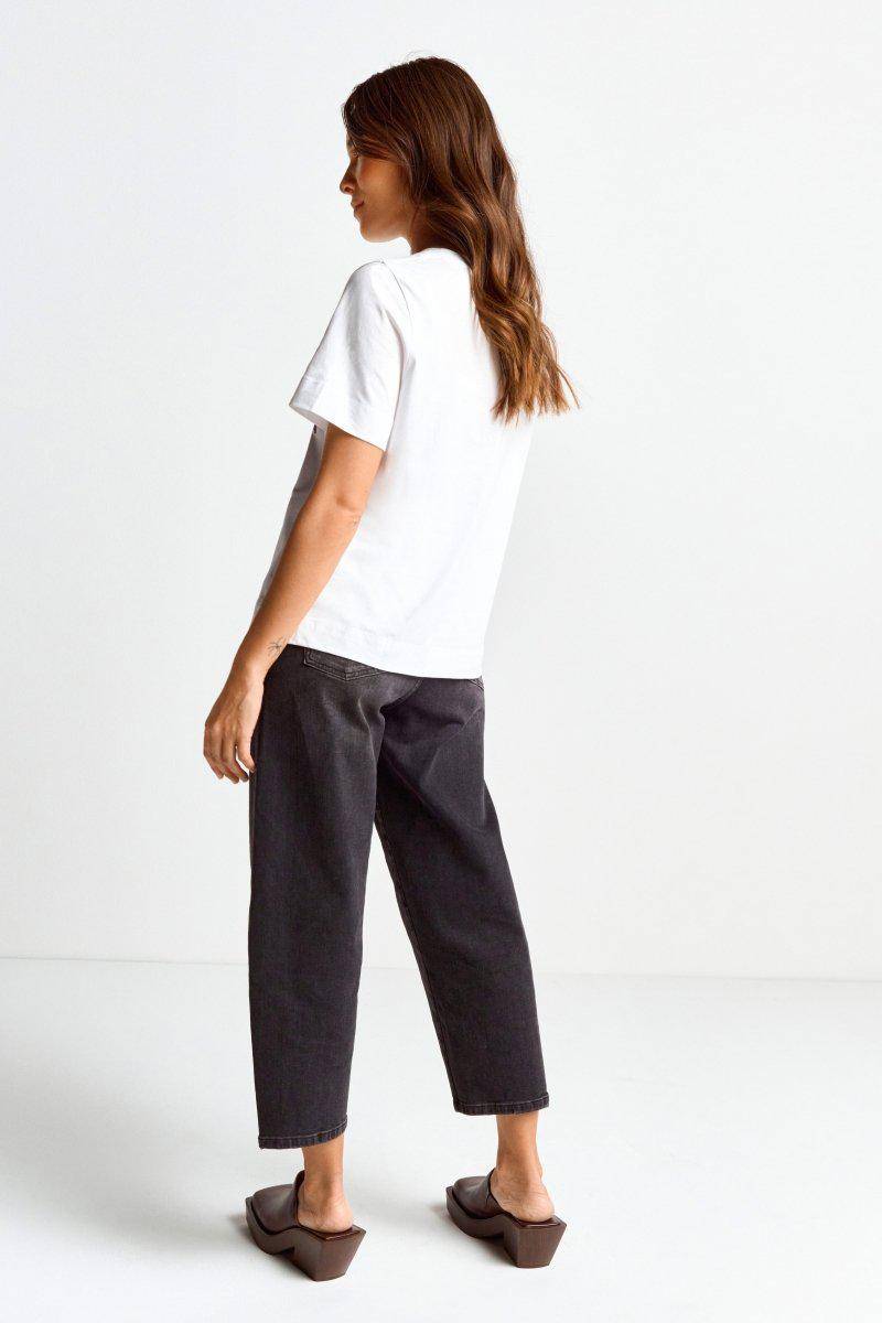 Eich & Royal Weißes T-Shirt mit Crew-Neck Flash Sale