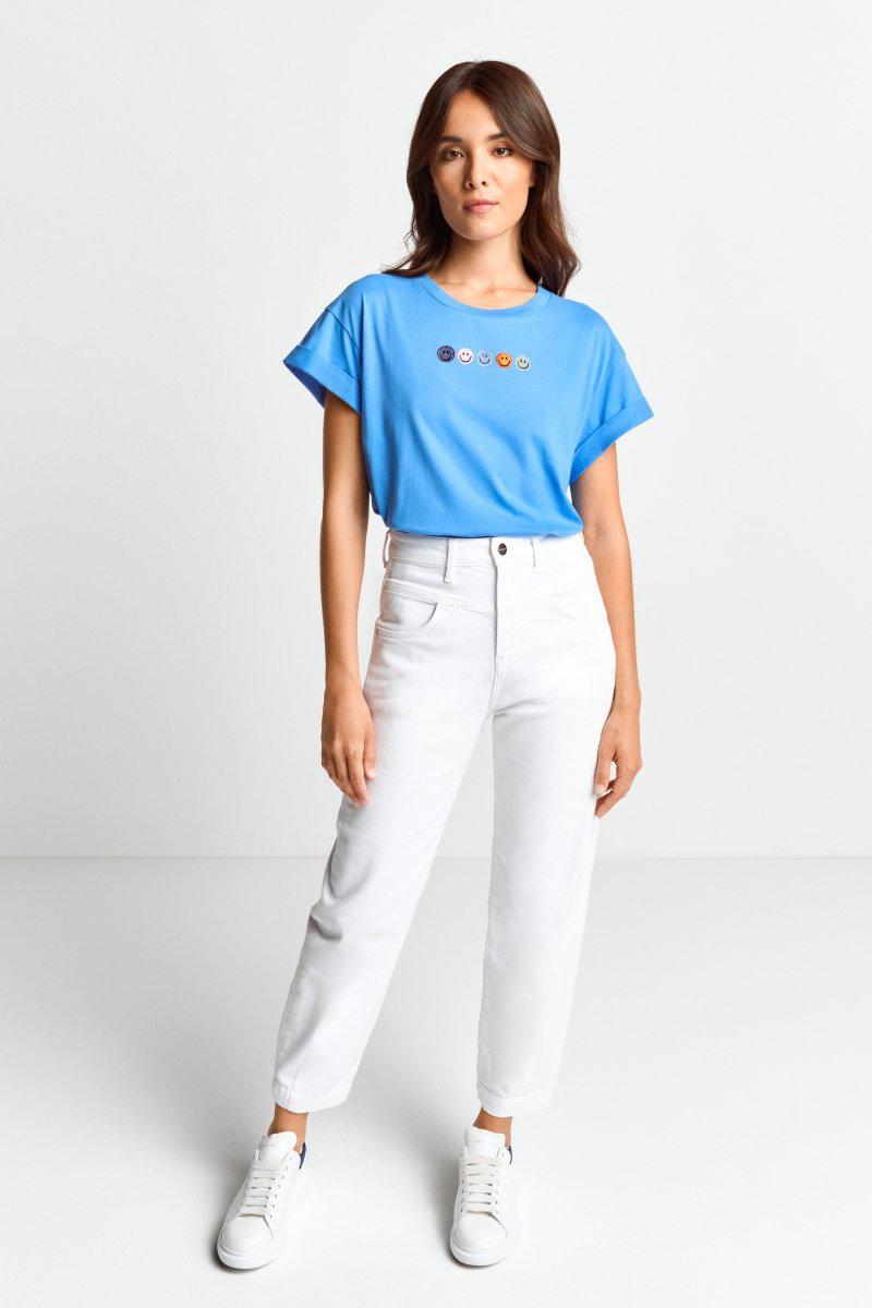 Eich & Royal T-Shirt mit Strass-Smileys Weihnachtsangebot