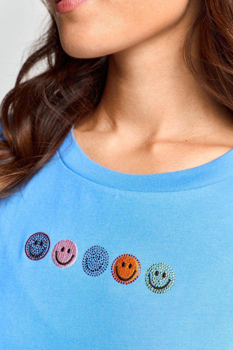 Eich & Royal T-Shirt mit Strass-Smileys Weihnachtsangebot