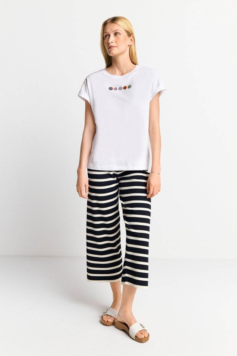 Eich & Royal T-Shirt mit Strass-Applikationen Valentinstagsangebot