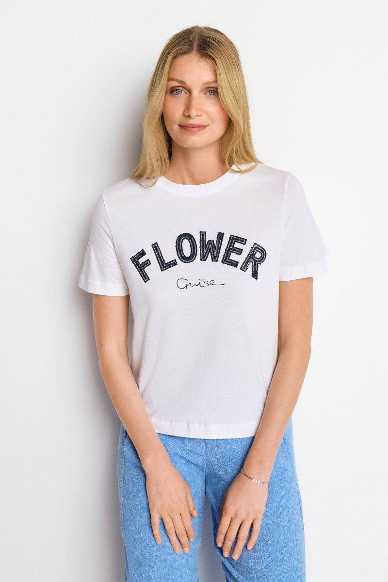 Eich & Royal T-Shirt mit Strassverzierung Lagerräumung