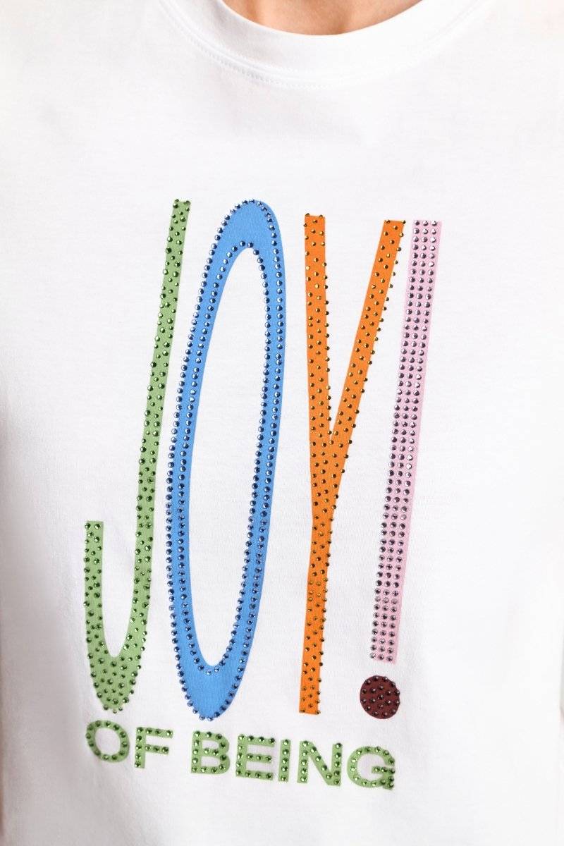 Eich & Royal T-Shirt mit Strassverzierung Große Rabatte