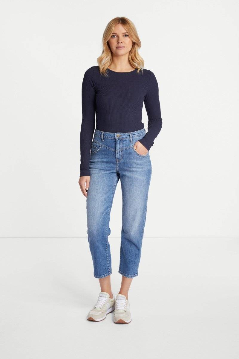 Eich & Royal Rib-Longsleeve mit Rundhals Bestseller