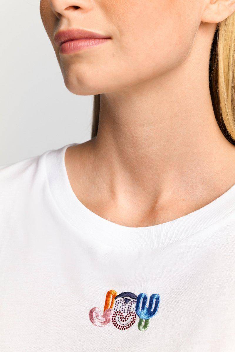 Eich & Royal Weißes T-Shirt mit Crew-Neck Auslauf