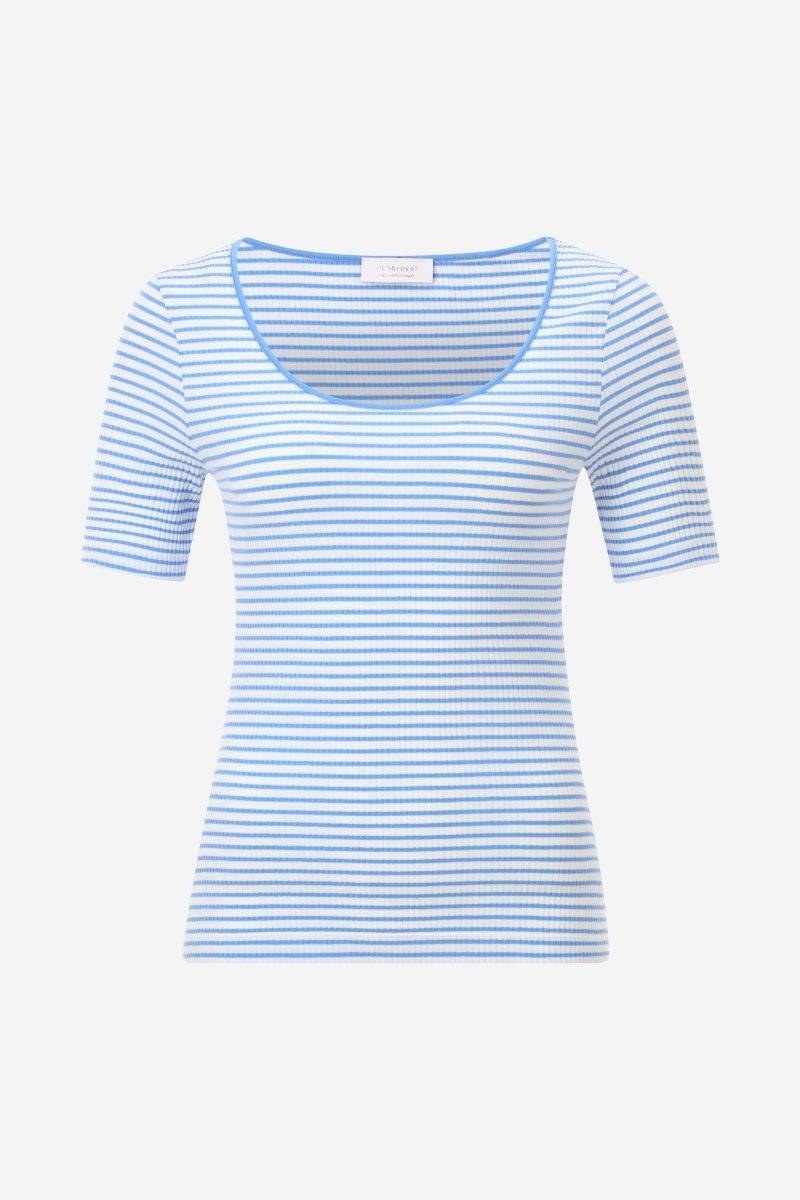 Eich & Royal Gestreiftes T-Shirt in feiner Rib-Struktur Angebote