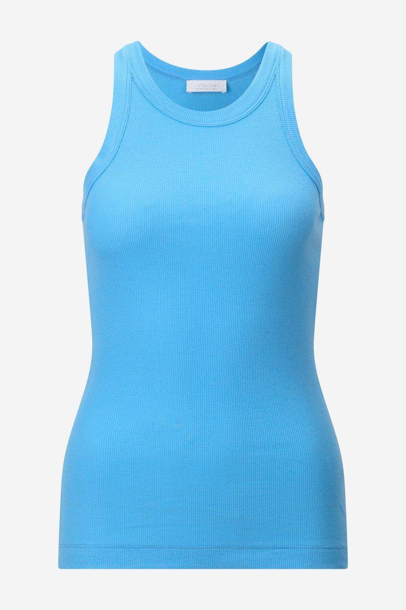 Eich & Royal Figurbetontes Rib-Top in Cruise Blue Hotsell