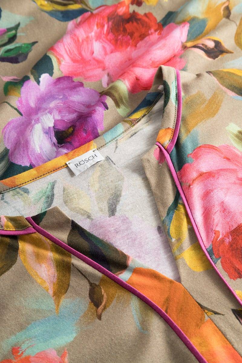 ﻿Rösch Nachthemd im Aquarell-Blüten-Druck Maxi-Länge Baumwolle/Modal Saisonale Angebote