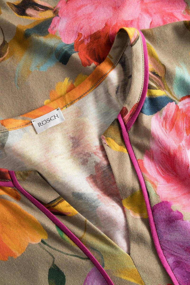 Rösch Nachthemd im Aquarell-Blüten-Druck Baumwolle/Modal Tiefpreis