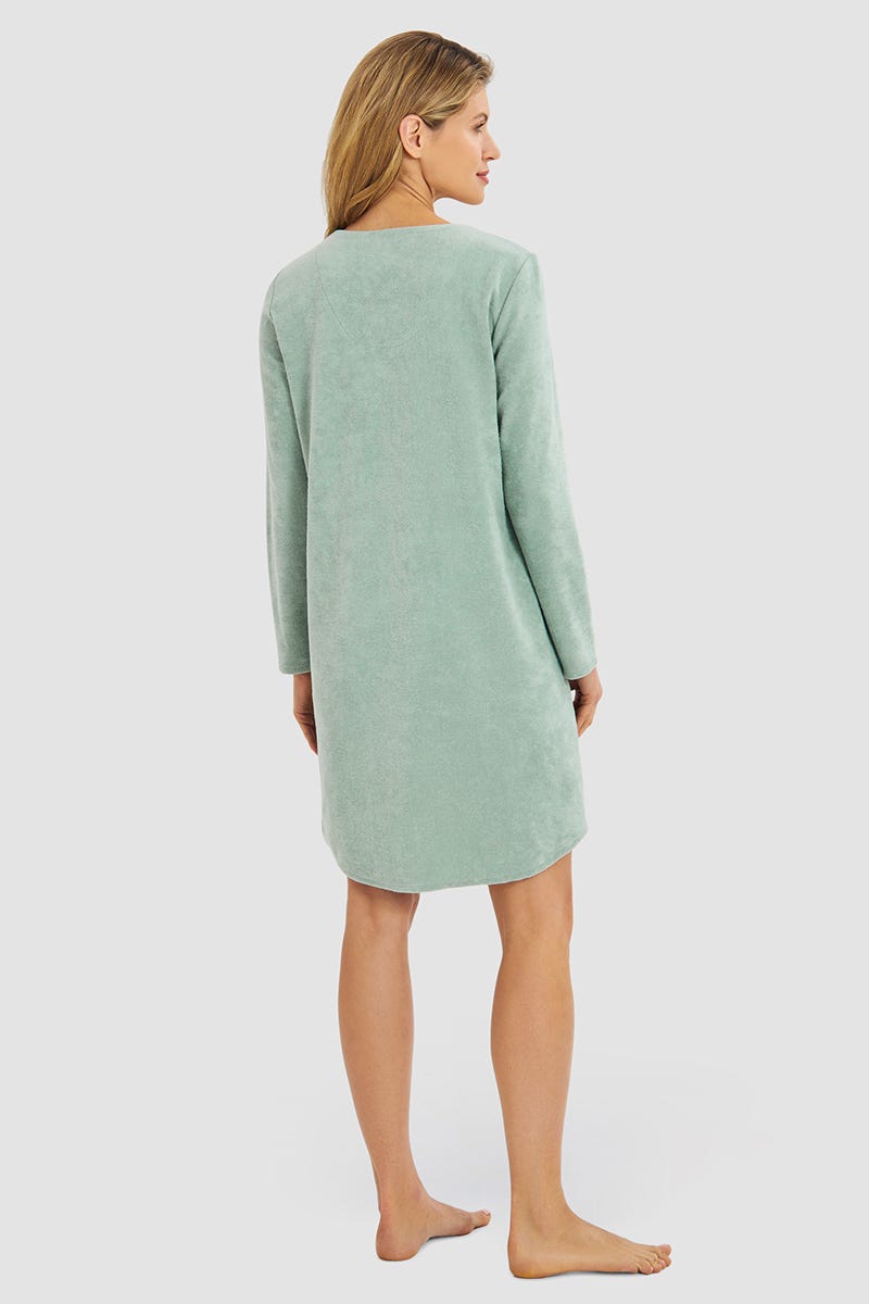 Rösch Hauskleid aus Frottee in Mintgrün Baumwolle/Polyester Letzter Tag