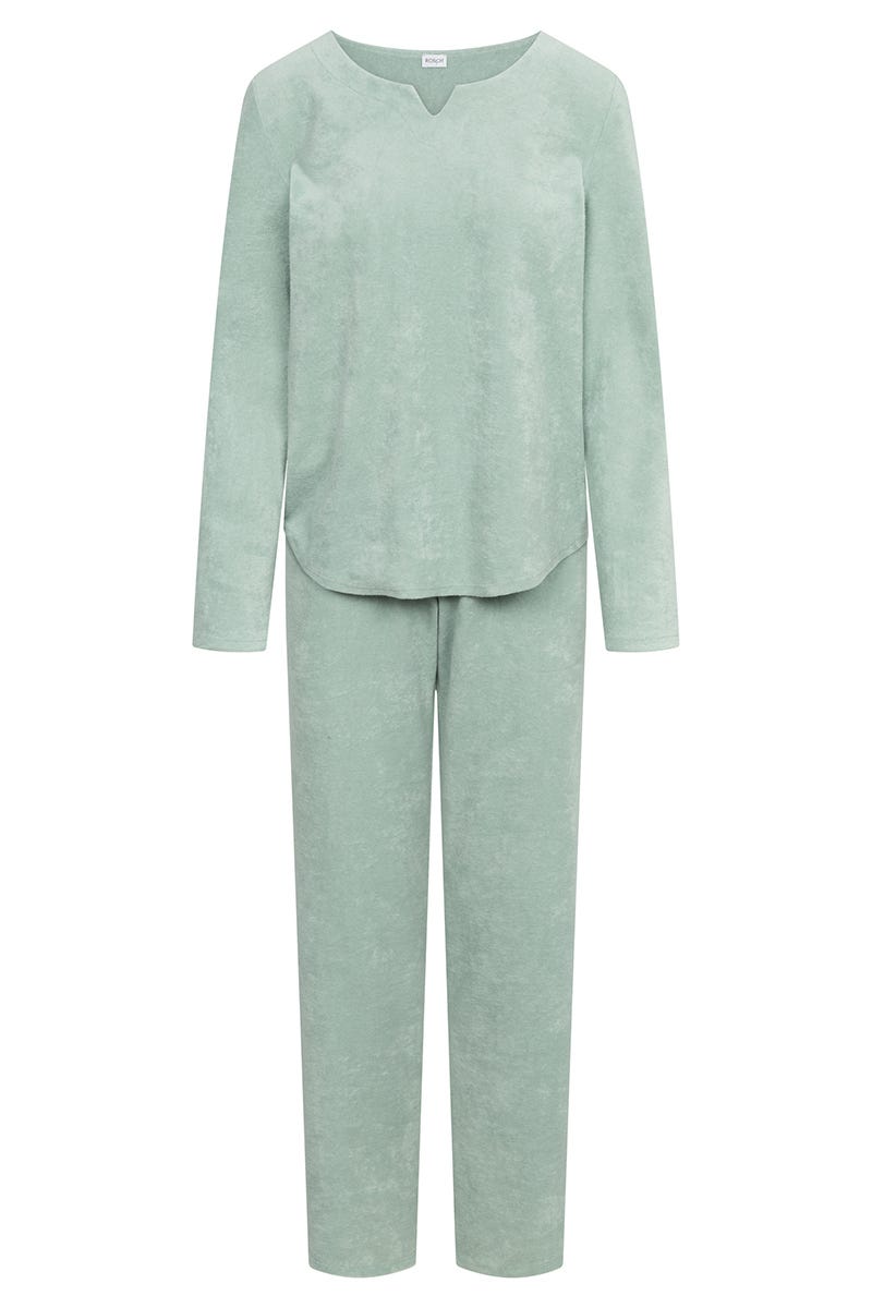Rösch Hausanzug aus Frottee in Mintgrün Baumwolle/Polyester Bis zu 50% Rabatt