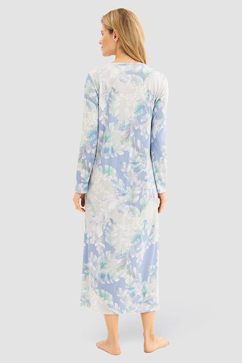 Rösch Nachthemd im Federdruck Art-Style Maxi-Länge Baumwolle/Modal Discount Store für neue Produkte