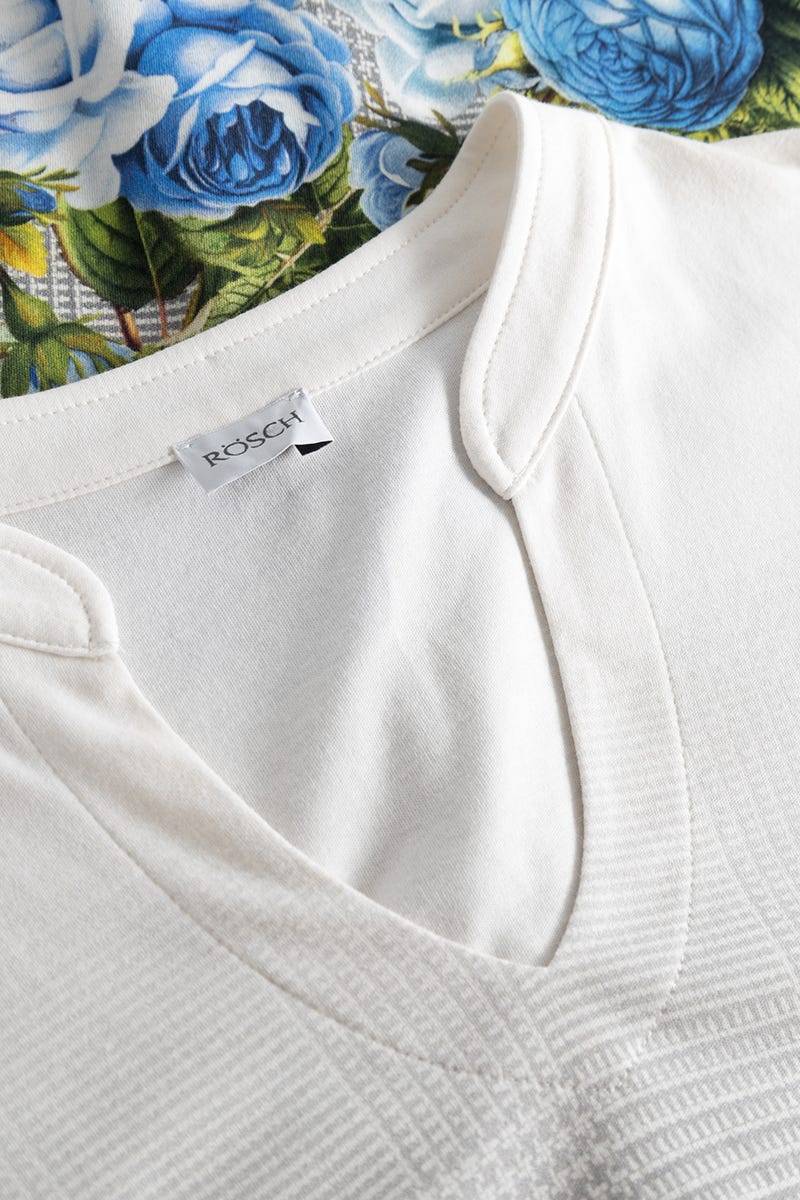 Rösch Pyjama im Karo-Druck mit Blumen 100% Baumwolle Online
