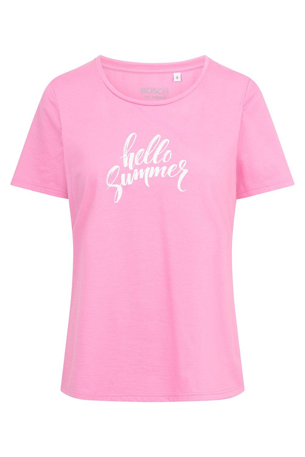 Rösch Pyjamashirt mit Schriftzug Sommer 100% Baumwolle Angebote