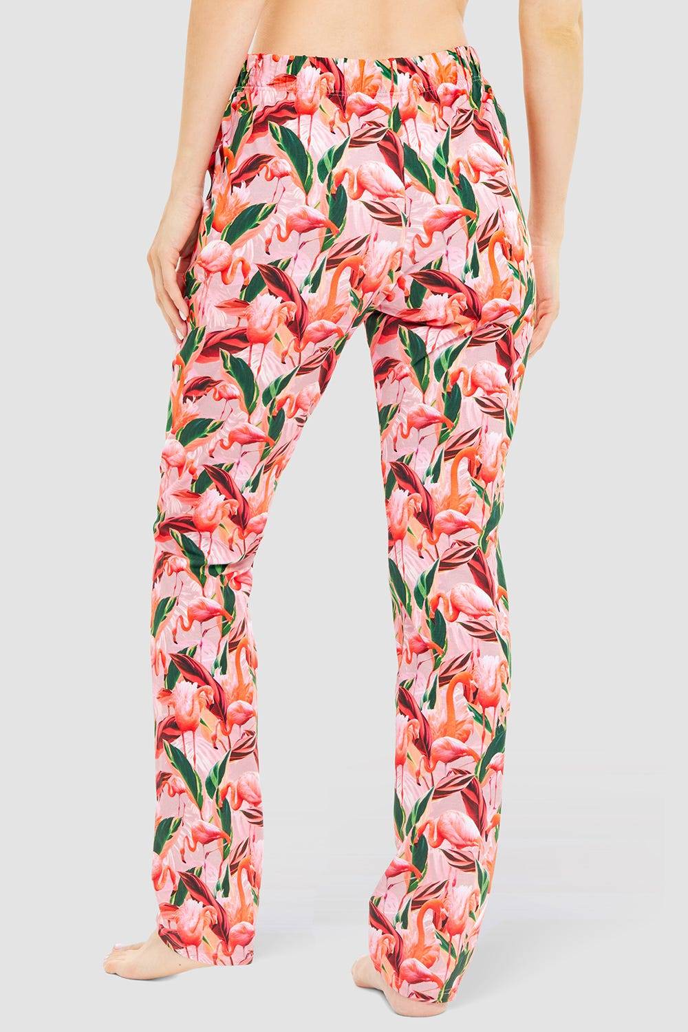 Rösch Pyjamahose im Flamingo-Druck Baumwolle/Elasthan Günstig kaufen