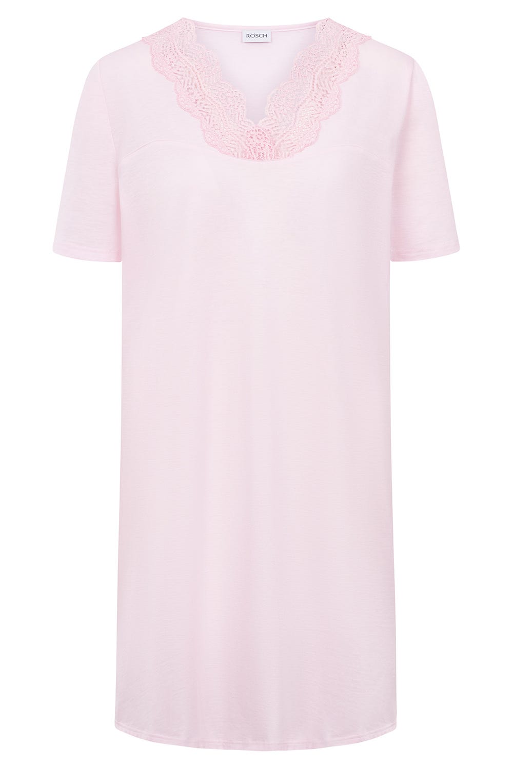 Rösch Nachthemd mit Spitzendetails Rosa Baumwolle Preisnachlass