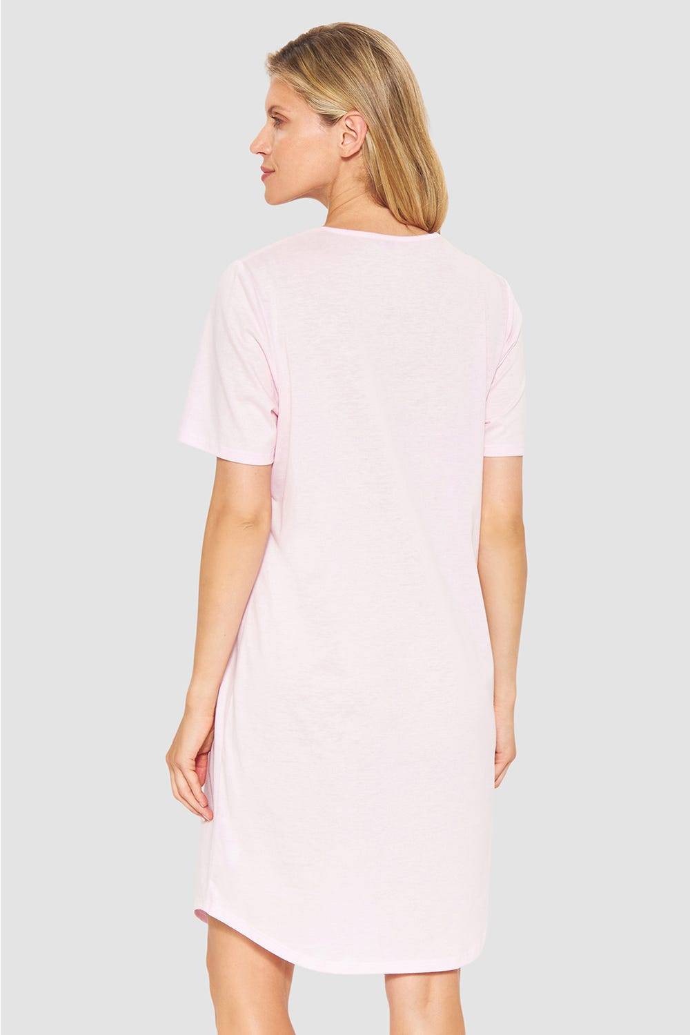 Rösch Nachthemd mit Spitzendetails Rosa Baumwolle Preisnachlass