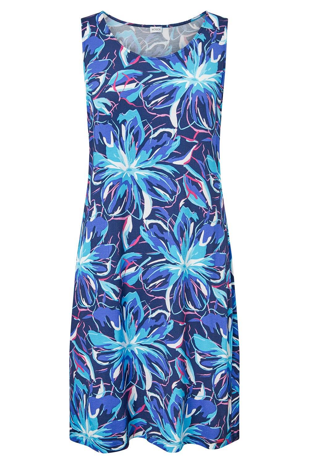 Rösch Strandkleid Ärmellos im Blumendruck Neonfarben Baumwolle/Elasthan Vatertagsangebot