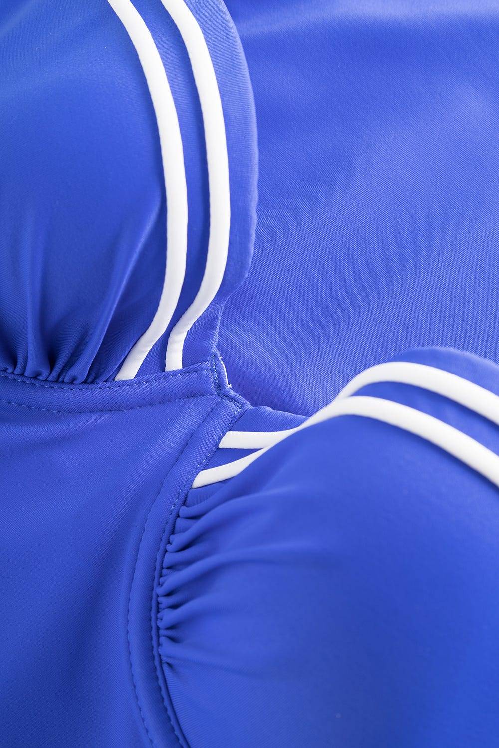 Rösch Badeanzug mit Streifendetails Neon-Blau Exklusive Angebote