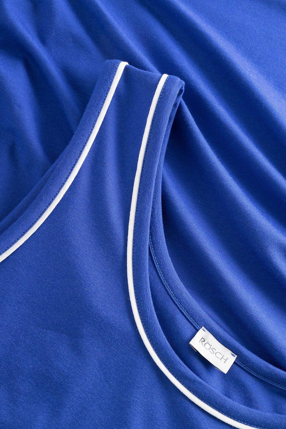 Rösch Strandkleid Ärmellos mit Kontrast-Paspeln Neon-Blau Große Rabatte