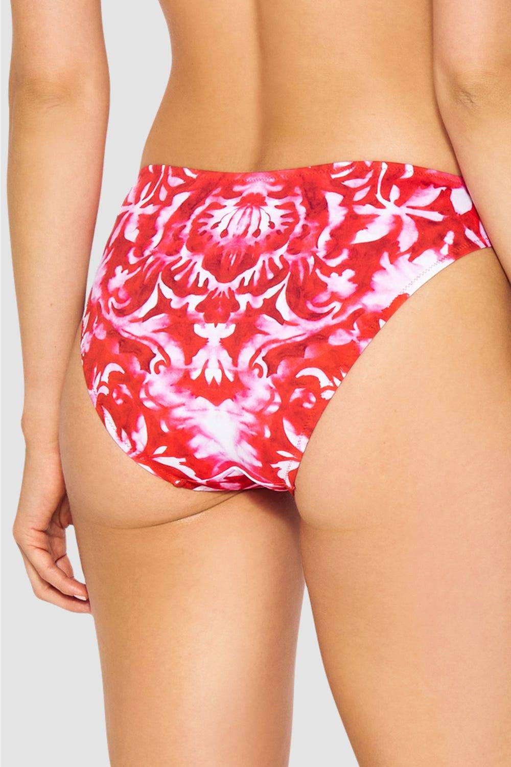 Rösch Bikini-Hose Neckholder im Ornament-Druck Rot-Weiß Saisonale Angebote